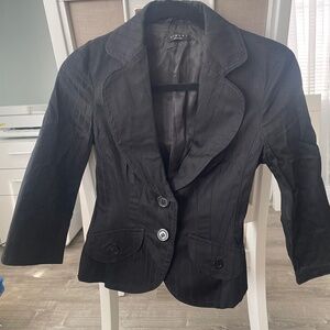 Sisley Black pin stripe button down jacket